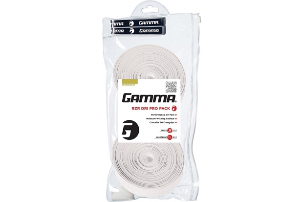 Обмотка для теннисной ракетки Gamma RZR DrI (Pro Pack)